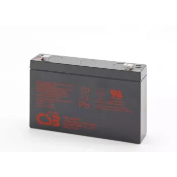 Rechargeable lead-acid battery csb HRL634WF2 6V 9Ah for backup and UPS use