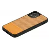 Phone case Man and Wood for iPhone 12 mini, herringbone arancia black