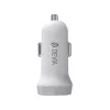 Car Charger Devia Smart Series Lightning 5V 3.1A Dual USB White