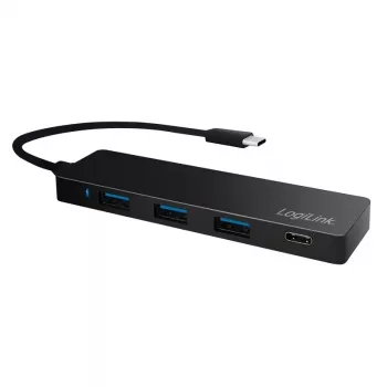 LogiLink UA0311 USB-C 3.2 Gen 2 Multiport Hub 4 Ports Black