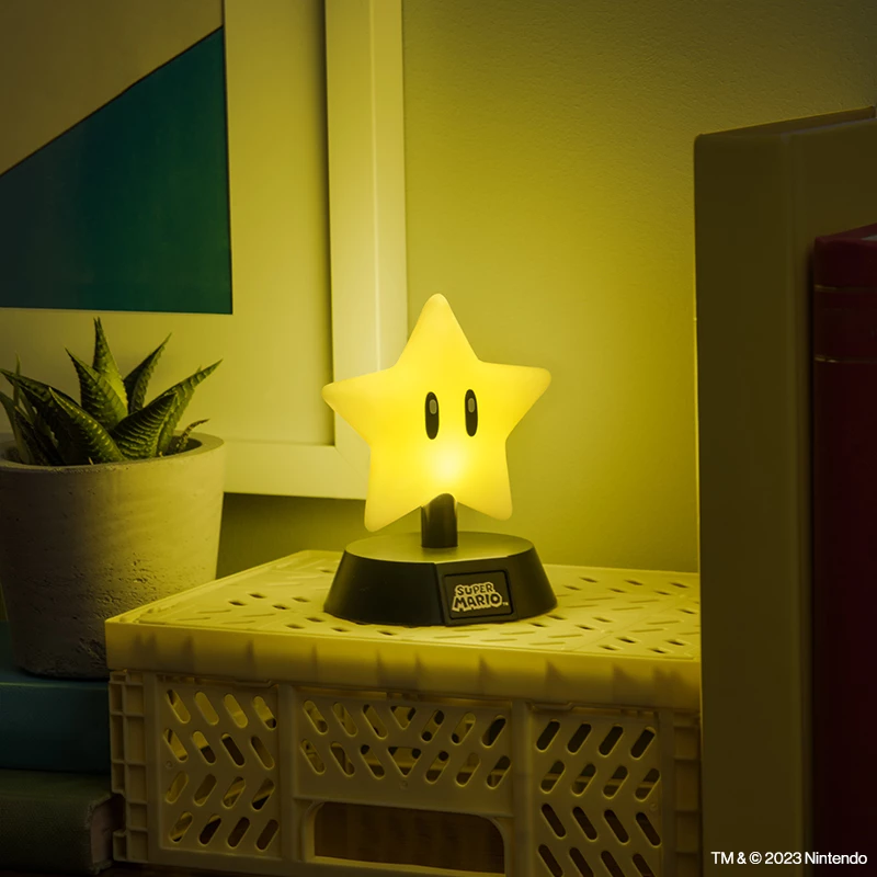 Table lamp Paladone Super Mario Super Star Icon Light — decorative LED night light