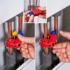 Pipe cutter Knipex TubiX S 3–30 mm, compact cutting tool for metal and plastic pipes
