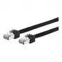 METZ CONNECT Ultraflex500 - Patch-Cable - RJ-45 (M) to RJ-45 (M) - 1,0m - 6,4 mm - SFTP, PiMF - CAT 6 - Shielded, Halogen-Free - Black (13084V1000-E)