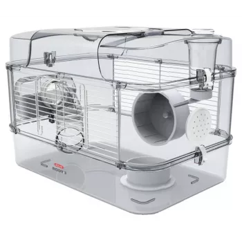 Cage ZOLUX RODY3 SOLO white — compact single-hamster enclosure, metal/plastic, 410×280×270 mm