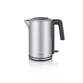 Electric kettle SEVERIN WK 3449 — 1.7 L, 2400 W, stainless steel/plastic, black-silver