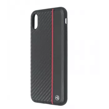 Phone case Tellur Cover for iPhone XS Max — black carbon finish