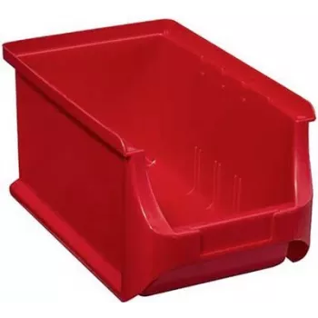 Storage box allit Lagersichtbox 456209, 150×125×235 mm, red, transparent front