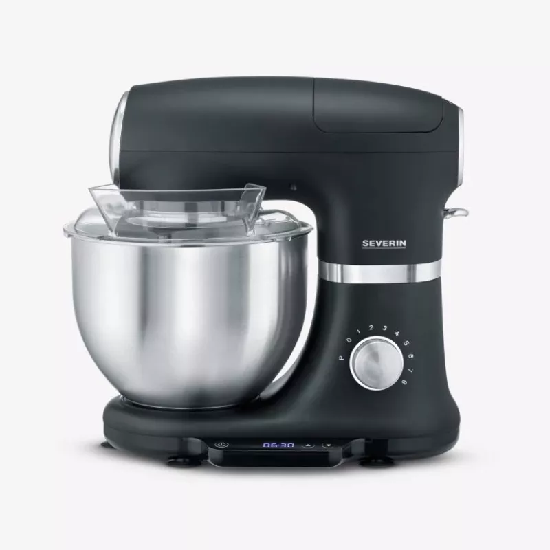Food Processor Severin KM 3898 1000 W 5.5 L Black Brushed Steel Silver