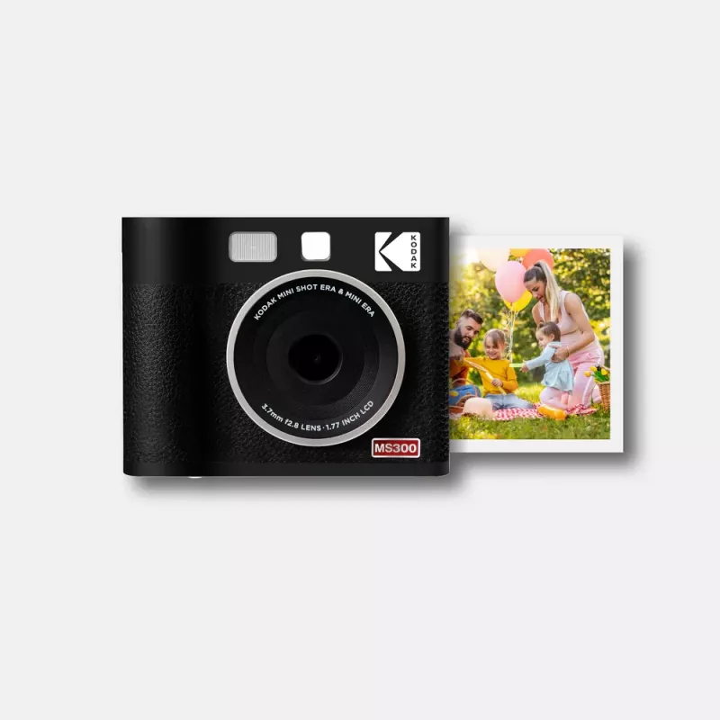 Instant camera Kodak Mini Shot 3 Era — Black, 4Pass printing technology