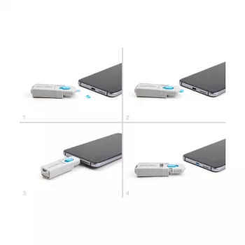Port blocker DeLOCK 20949 Micro USB female port 10 pack blue