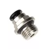 aqua computer Connector straight G1/4 inch AG to 6mm ID - Silver