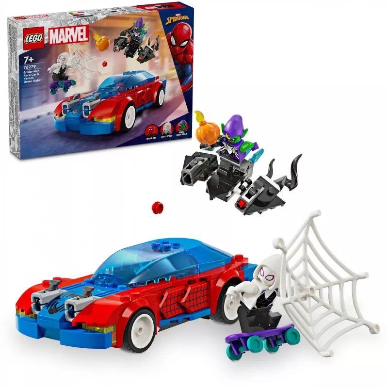 Lego Marvel 76279 Spider-Man Race Car & Venom Green Goblin Buildable Playset