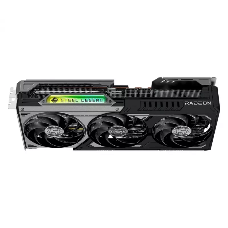 ASRock Radeon RX 9070 XT 16GB Steel Legend Dark Graphics Card