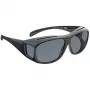 Sunglasses WEDO 271 48599 Oval wrap-around, unisex, polarizing lenses, over-glasses style