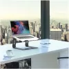 Laptop stand Port Designs 901103 — aluminium and black, supports up to 15.6 inch, width 260 mm, depth 145 mm, height 225 mm