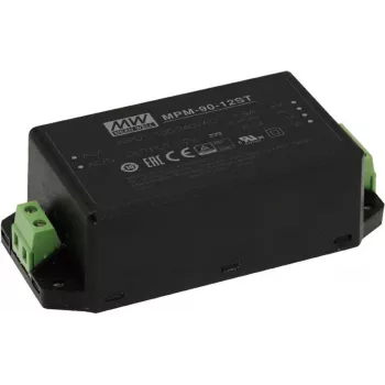 Power adapter/inverter MEAN WELL MPM-90-48ST 90 W, indoor, 48 V input 80–264 V, black, 52×109×33.5 mm