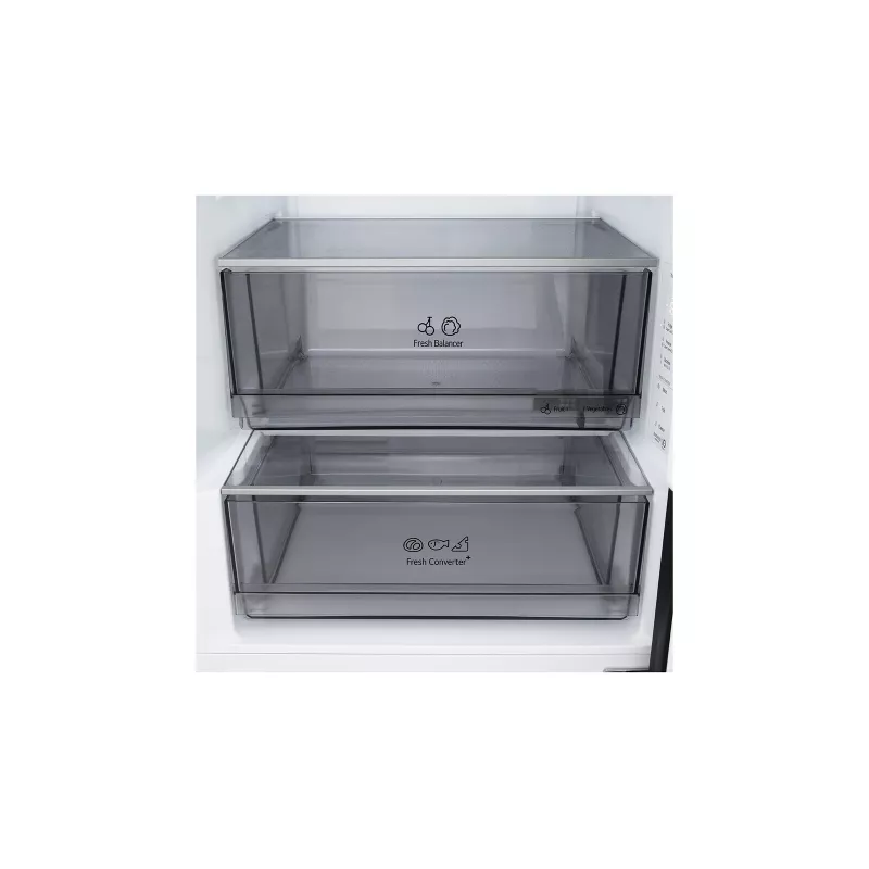 LG GBBS322CEV fridge-freezer Freestanding 375 L Black