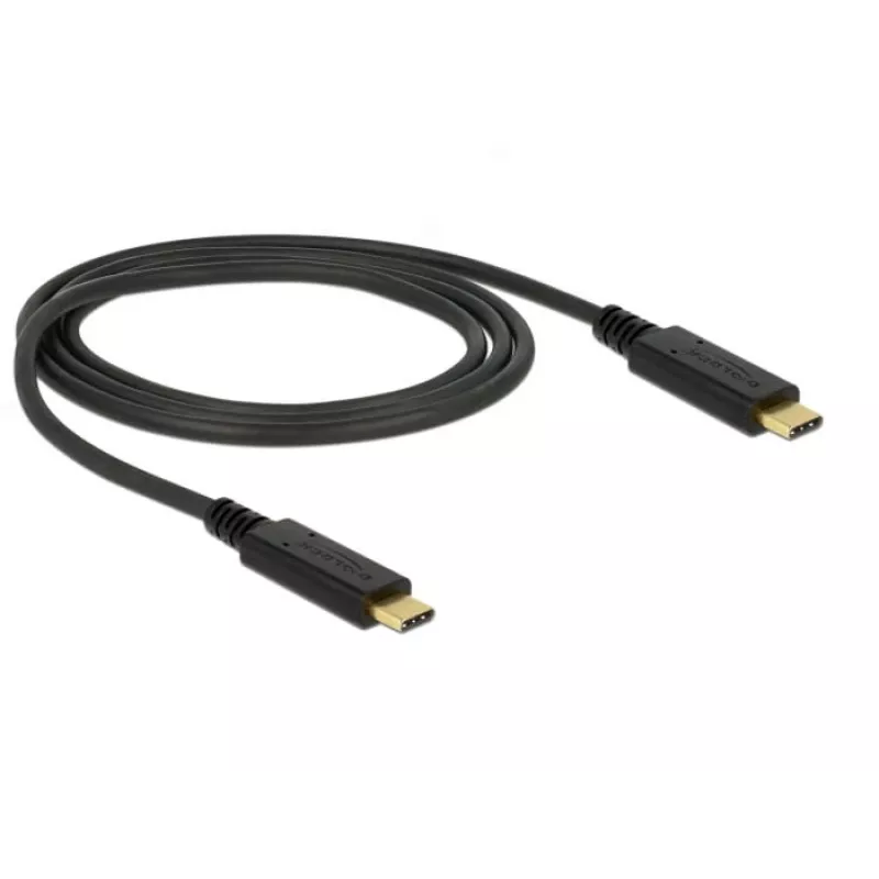 USB Cable DeLOCK 83661 USB 3.2 Gen 2 1m USB C Black