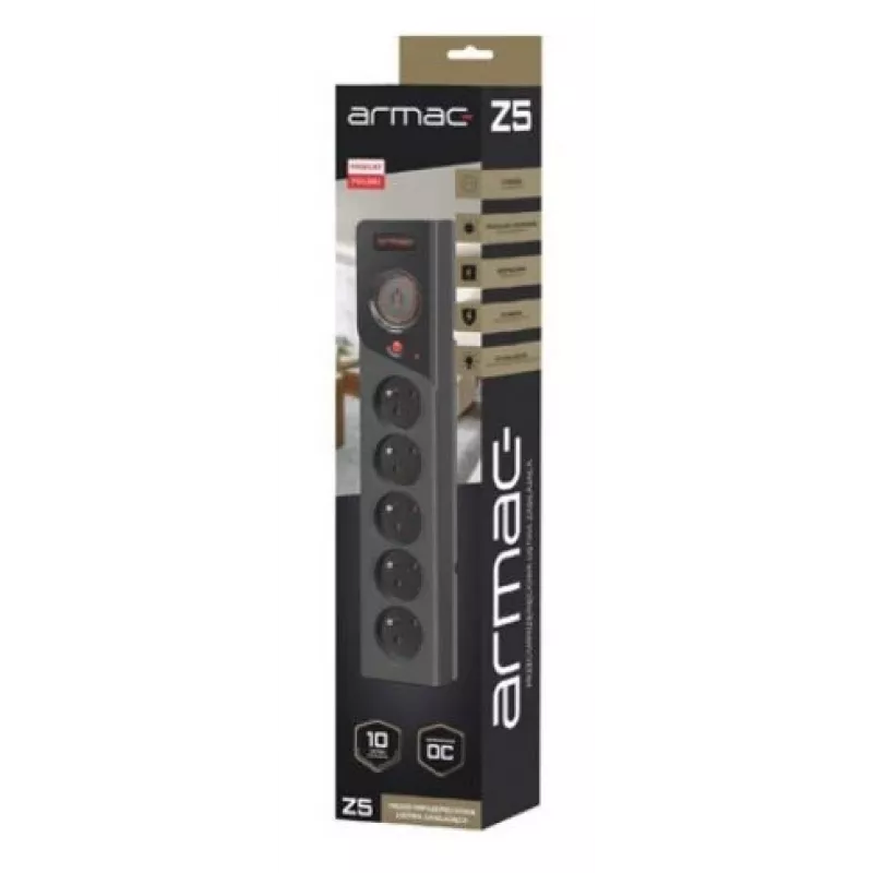 Power Strip Armac Z5 Black 5 AC outlets 250 V 5 m