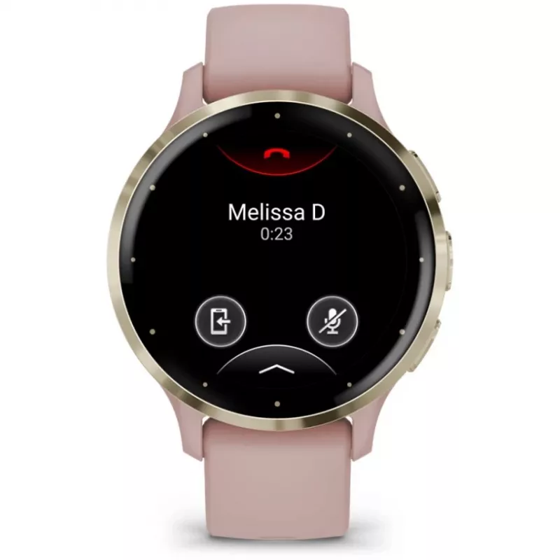 Garmin Venu 3S 3.05 cm (1.2) AMOLED 41 mm Digital 390 x 390 pixels Touchscreen Gold, Rose Wi-Fi GPS (satellite)