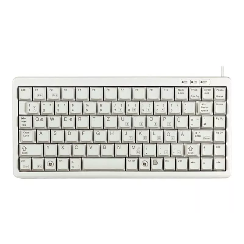 CHERRY Compact , Combo (USB + PS/2) keyboard Office USB + PS/2 QWERTY Grey