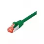 Tecline - Patch-Cable - RJ-45 (M) to RJ-45 (M) - 1.5 m - SFTP, PiMF - CAT 6 - Halogen-Free, Snagless - Green (715015G)