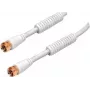Coaxial Cable e+p FA 201 G 1.5 m F White