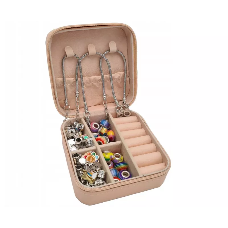 Beading and Bracelet Making Kit Extralink 66-piece Charms Set with Storage Bag