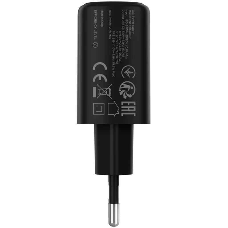 CANYON charger OnCharge 200 20W 1xPD EU Black