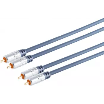 Audio Cable S/CONN SP40110 10 m 2 x RCA Blue
