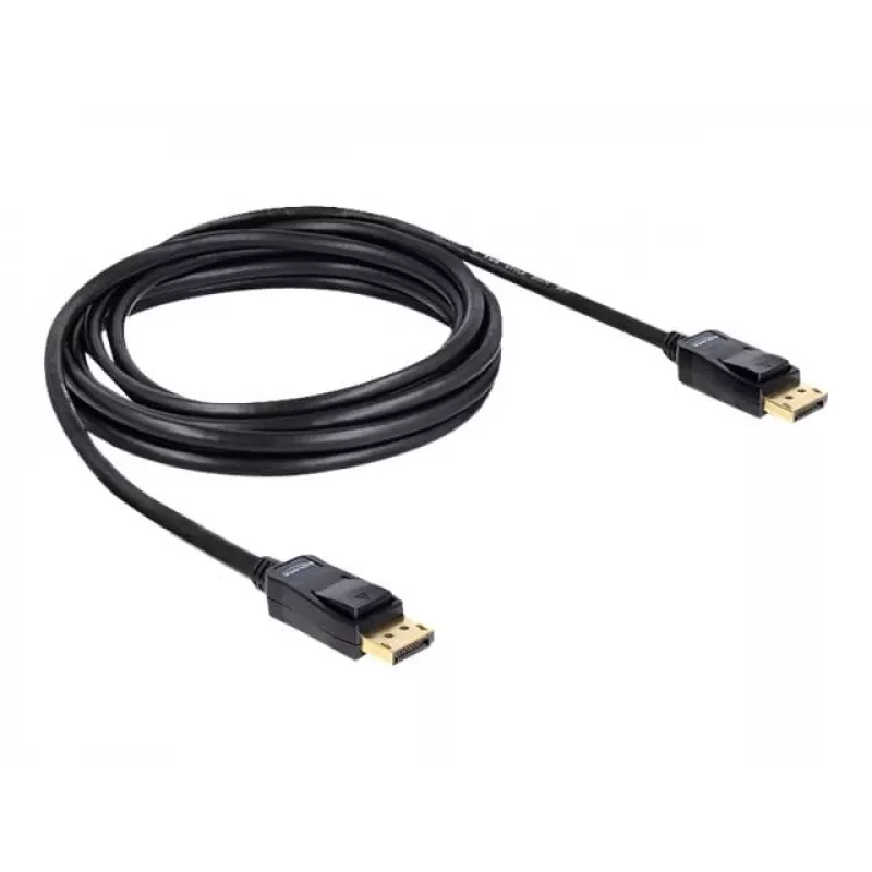 DisplayPort Cable DeLOCK 82424 3m Male-Male Gold Black