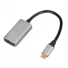 IBOX USB-C to HDMI adapter cable, model IACFAK, USB-C (male) to HDMI (female), 4K 60Hz, straight connectors, silver