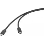 Renkforce USB Cable USB 3.2 Gen2x2 20 GBit/s USB-C Plug Plug Black 4K (RF-6830468)