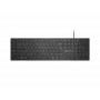 Wired slim multimedia keyboard NATEC HERRING — black, low-profile layout, multimedia keys