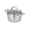 Round Stainless Steel Pot Resto Kitchenware Libra 1.9 L