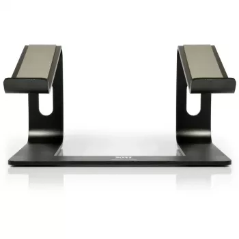 Laptop stand Port Designs 901103 — aluminium and black, supports up to 15.6 inch, width 260 mm, depth 145 mm, height 225 mm