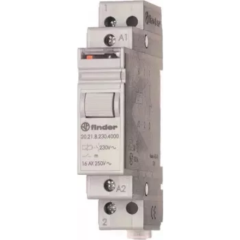 FINDER impulse switch 230VAC 20.21.8.230.4000 Series 20 for DIN-Rail 1S 16A 20.21.8.230.4000 (202182304000)