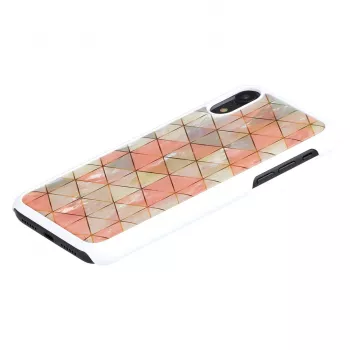 Smartphone case iKins for iPhone XR — diamond white protective cover