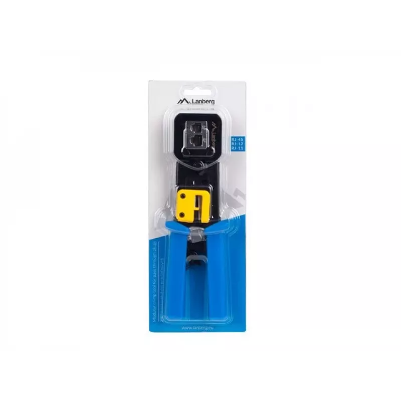 Crimping tool LANBERG NT-0204 for RJ-45 connectors, black/blue, 272×110.5×30 mm, 140 g