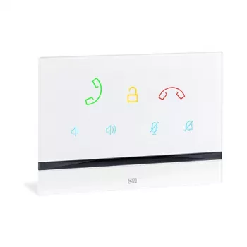 Intercom panel 2N Indoor Talk White — wired, tempered glass, wall mount, 185×128×48.2 mm