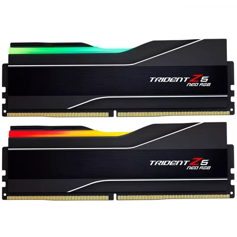DIMM 96 GB DDR5-5600 (2x 48 GB) Dual-Kit, Arbeitsspeicher schwarz, F5-5600J4040D48GX2-TZ5NR, Trident Z5 NEO RGB, AMD EXPO