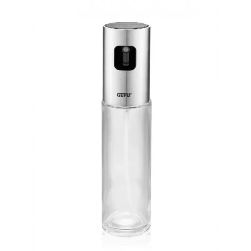 GEFU NEVA oil/vinegar dispenser 0.1 L Bottle Glass, Plastic, Stainless steel Stainless steel, Transparent
