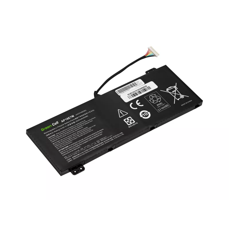 Battery Green Cell AC83 for Acer Nitro AN515/AN517 — LiPo 3620 mAh, black