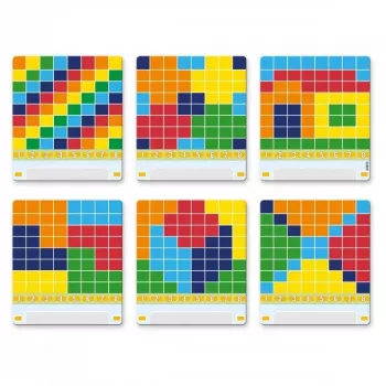 Educational Mosaic Toy QUERCETTI Mosaici Pallino Coding Travel Version 1006 — portable pegboard coding set