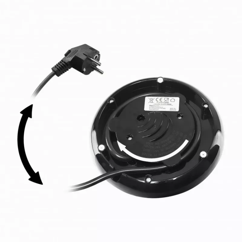 NELO kettle, capacity 1.7 l, power 2000 W, black
