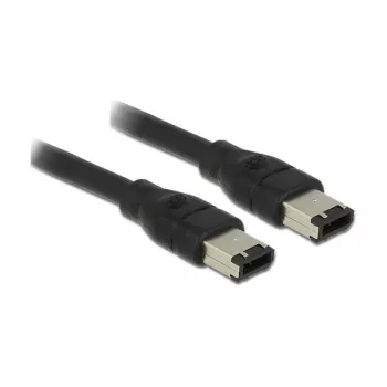 FireWire cable DeLOCK 83273 0.5 m 6-p Black