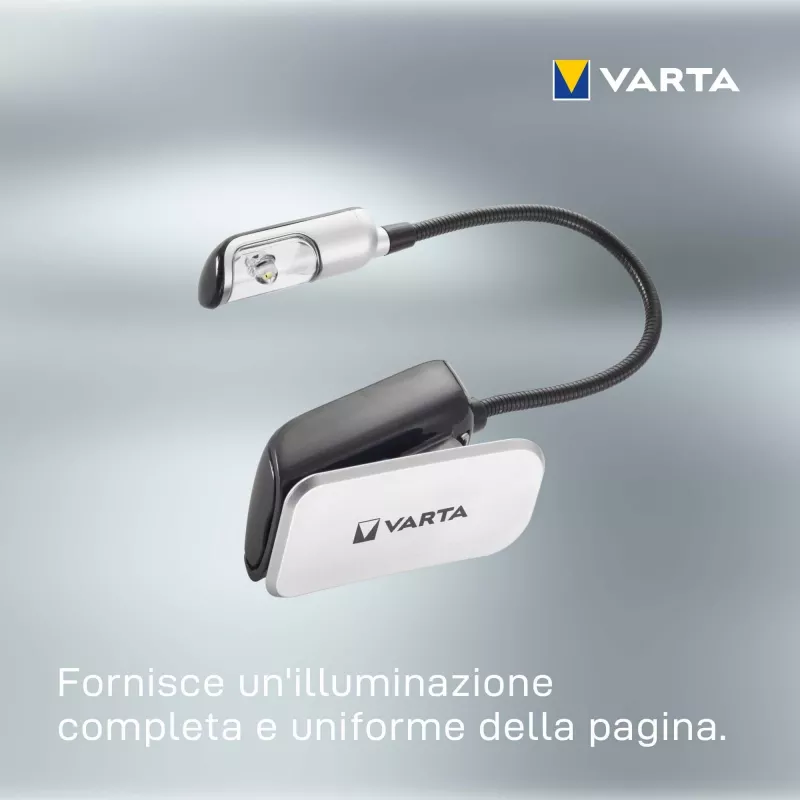 Varta 16618 - Clip Flashlight - Black - Silver - Plastic - LED - 1 lamps - 9 lm
