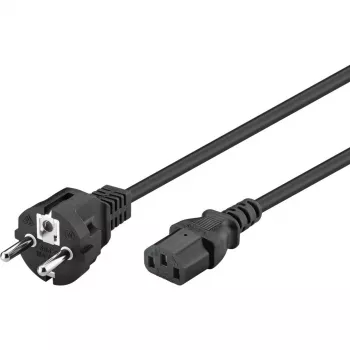 Goobay IEC Cord 5 m Black Power Plug Type F IEC C13 H05VV-F3G