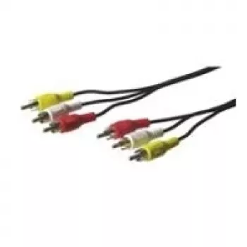 Wentronic Goobay RCA-Connection Cable, 2 m - 3x RCA-Plug > 3x RCA-Plug (50381)