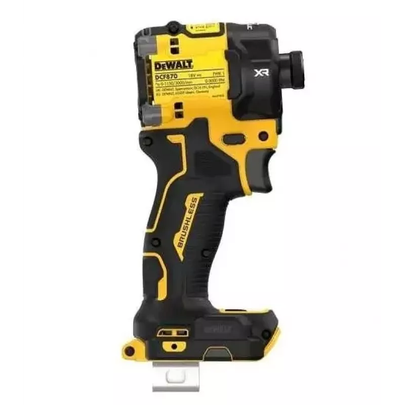 Screw gun DeWalt DCF870N-XJ, cordless 18 V Li-Ion, 56 N·m torque, 1/4 inch chuck, pistol grip